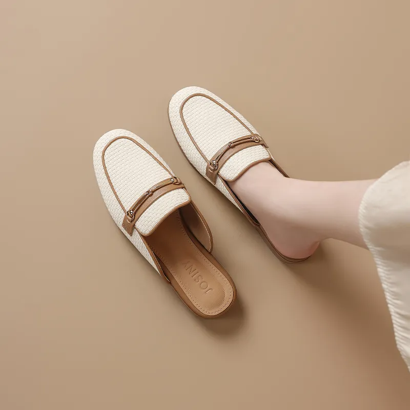 JOSINY Rubber Sole Abrasion Resistant Closed Toe Slippers Women's-2