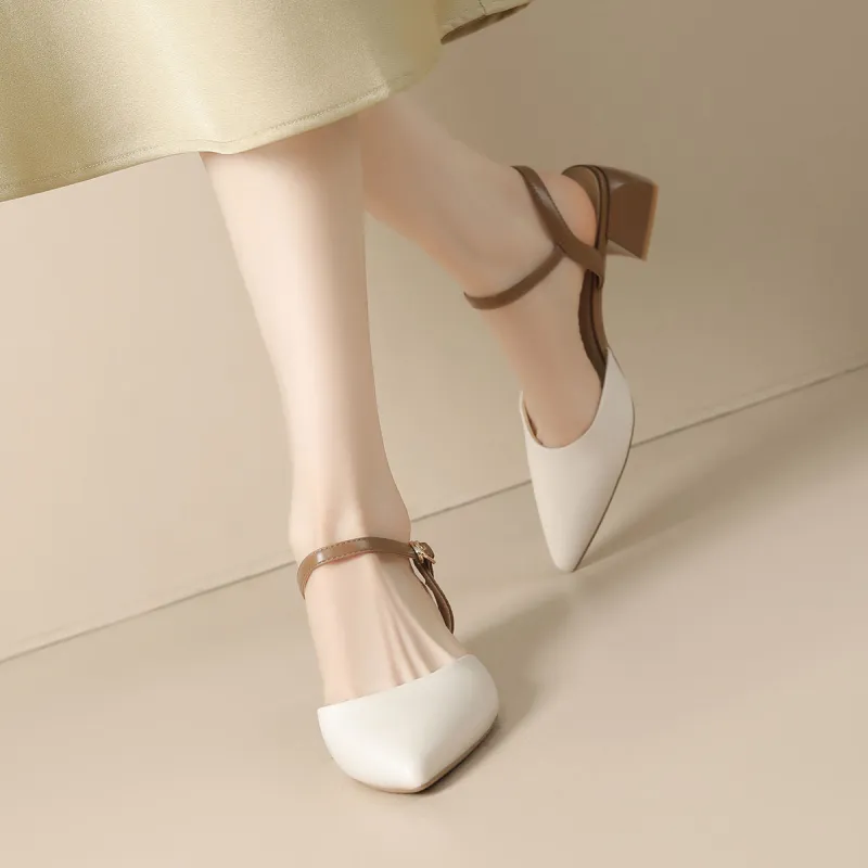 JOSINY Chunky Heel High Heels 4.5cm Women's-15