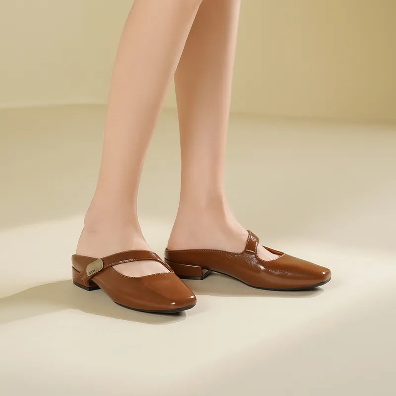 JOSINY Rubber Sole Wrap toe Slippers Women's-8