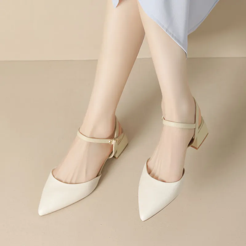 JOSINY Chunky Heel High Heels 4.5cm Women's-2