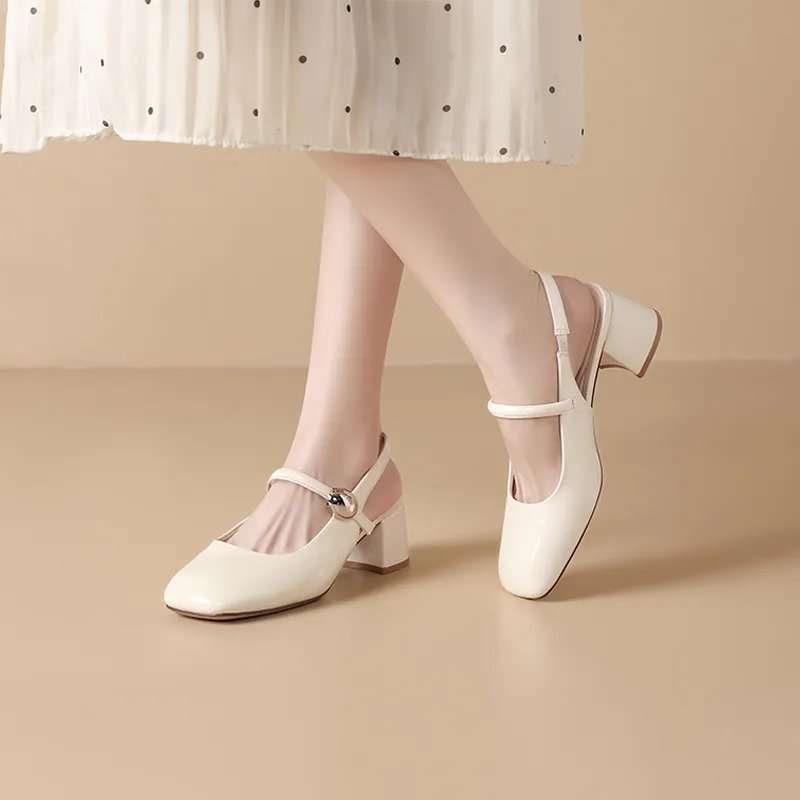 JOSINY Chunky Heel High Heels Women's-5