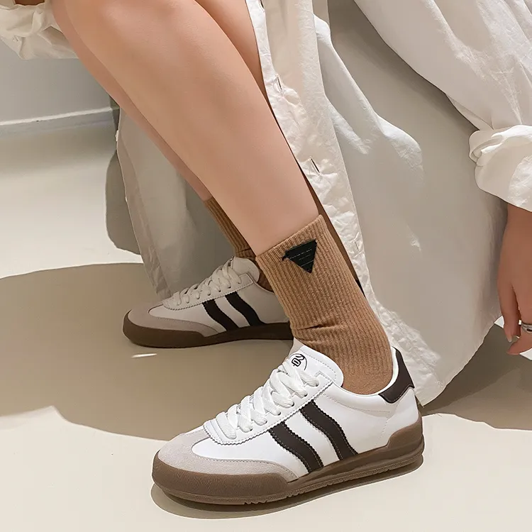 JOSINY Vintage German Army Trainers Lightweight Low Top Skateboard Shoes Women's-9