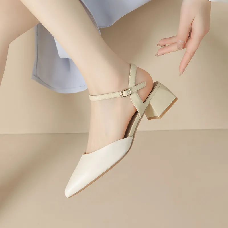 JOSINY Chunky Heel High Heels 4.5cm Women's-3