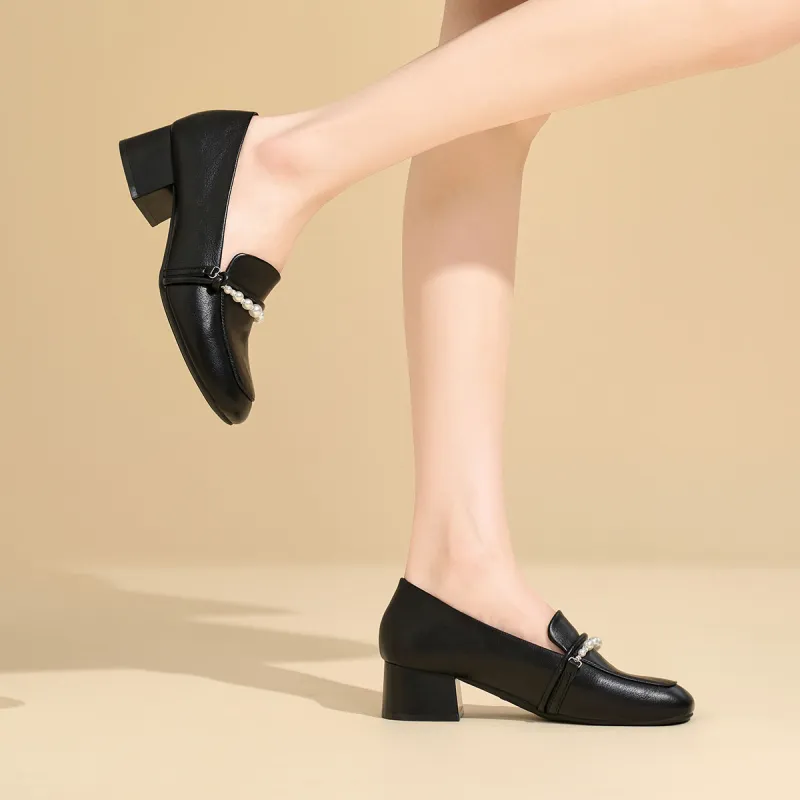 JOSINY Loafers Women's Ecru/Black-11
