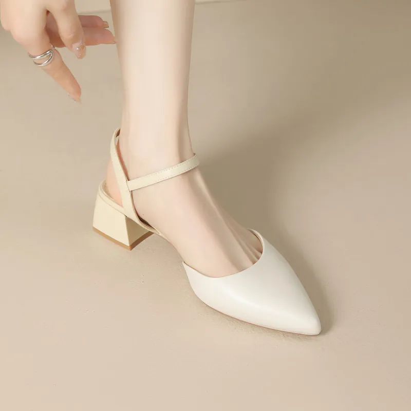 JOSINY Chunky Heel High Heels 4.5cm Women's-4