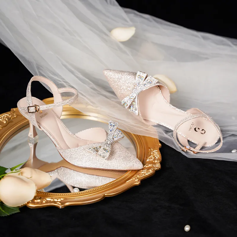 JOSINY High Heels Women's Rose Gold-5