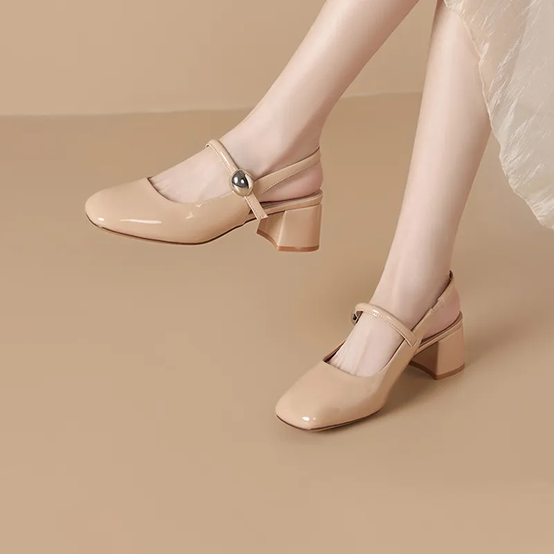 JOSINY Chunky Heel High Heels Women's-17