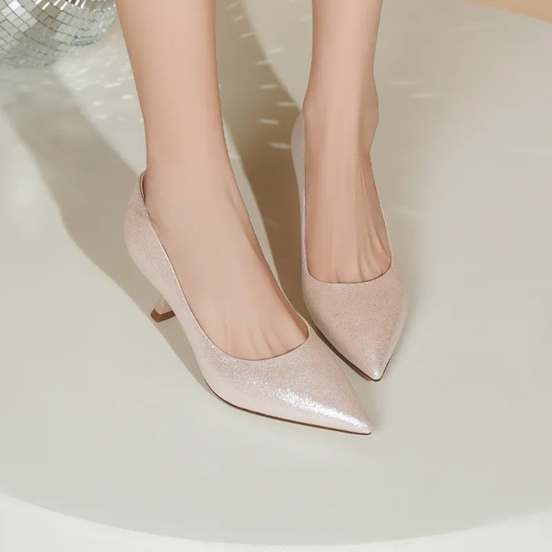 JOSINY High Heels Women's Champagne Gold-7