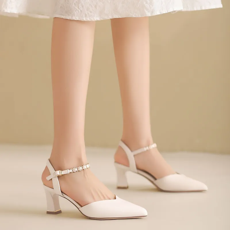 JOSINY Chunky Heel High Heels 6.5cm Women's-1