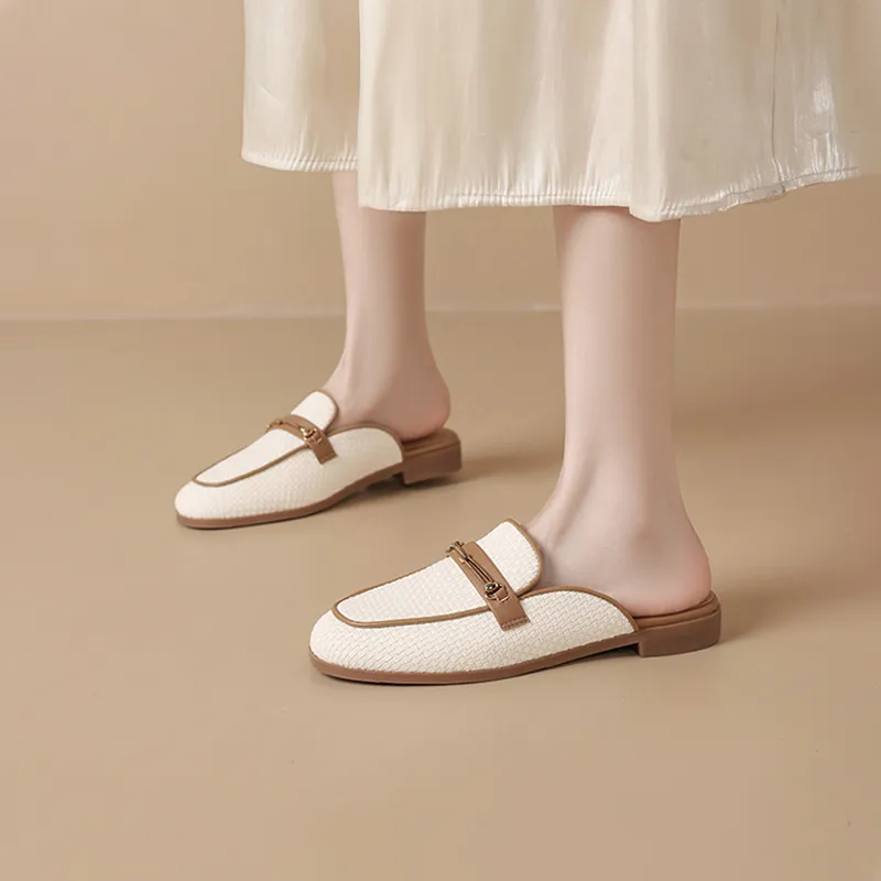 JOSINY Rubber Sole Abrasion Resistant Closed Toe Slippers Women's-6