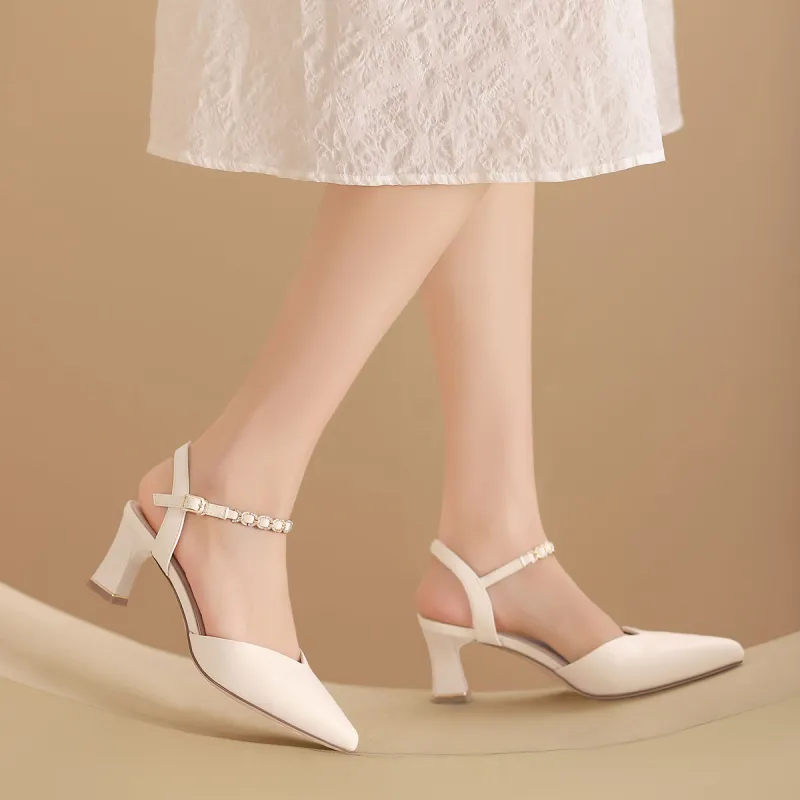 JOSINY Chunky Heel High Heels 6.5cm Women's-3