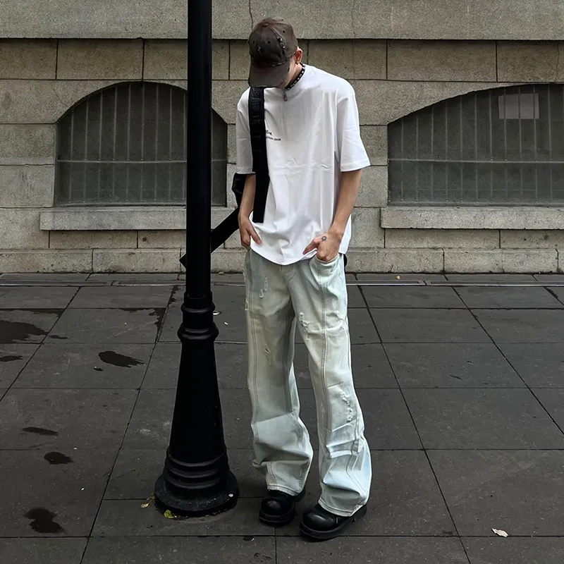 HOKLV Jeans Unisex-6