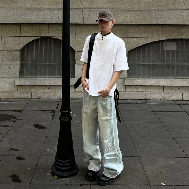 HOKLV Jeans Unisex-2