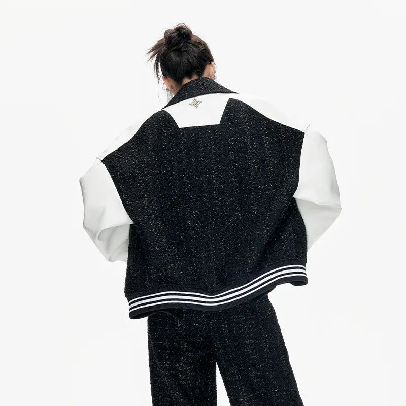 ARDENCODE Baseball Jacket Unisex Black-2