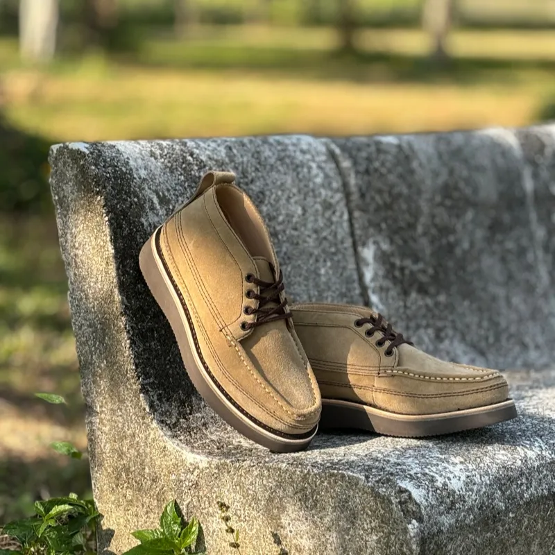 ROCKEY BAND Outdoor Casual Boat Shoes Men's Apricot-6