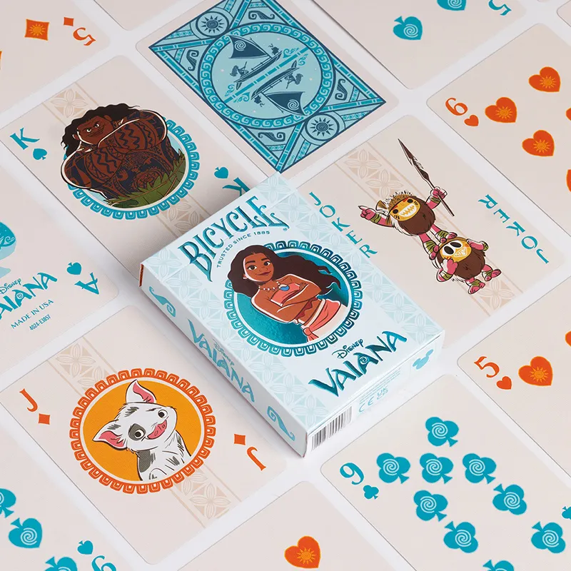 BICYCLE Collaboration Disney Entertainment Flower Cut Theme Ocean Adventure Moana Poker Cards-1