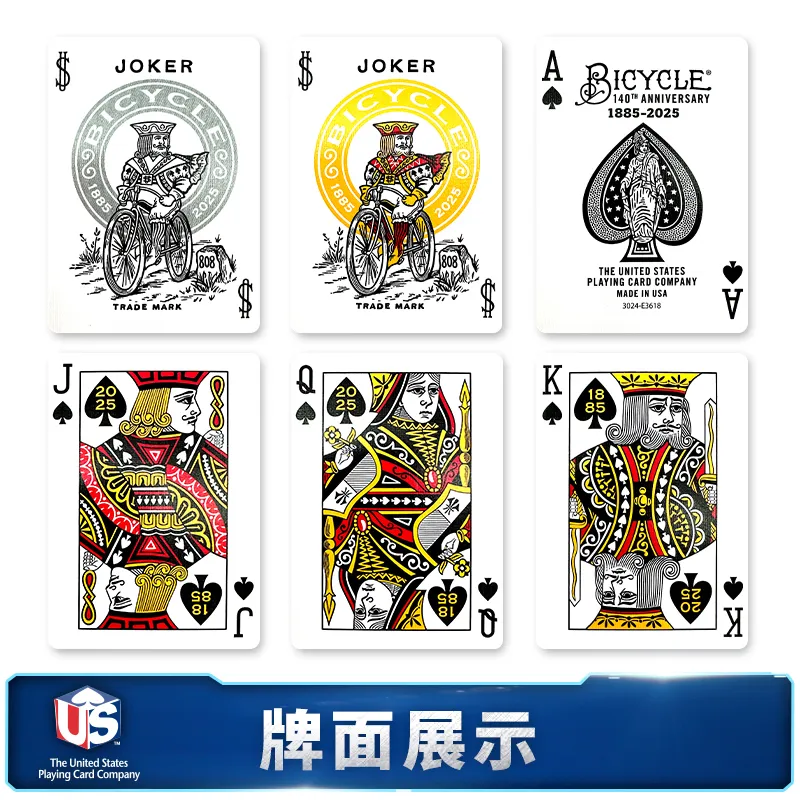 BICYCLE 140th Anniversary Edition Creative, Playing Cards Poker Cards-5