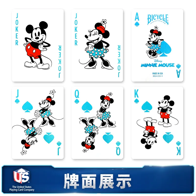 BICYCLE Disney Entertainment Flower Cutting Theme Collection Poker Cards-4