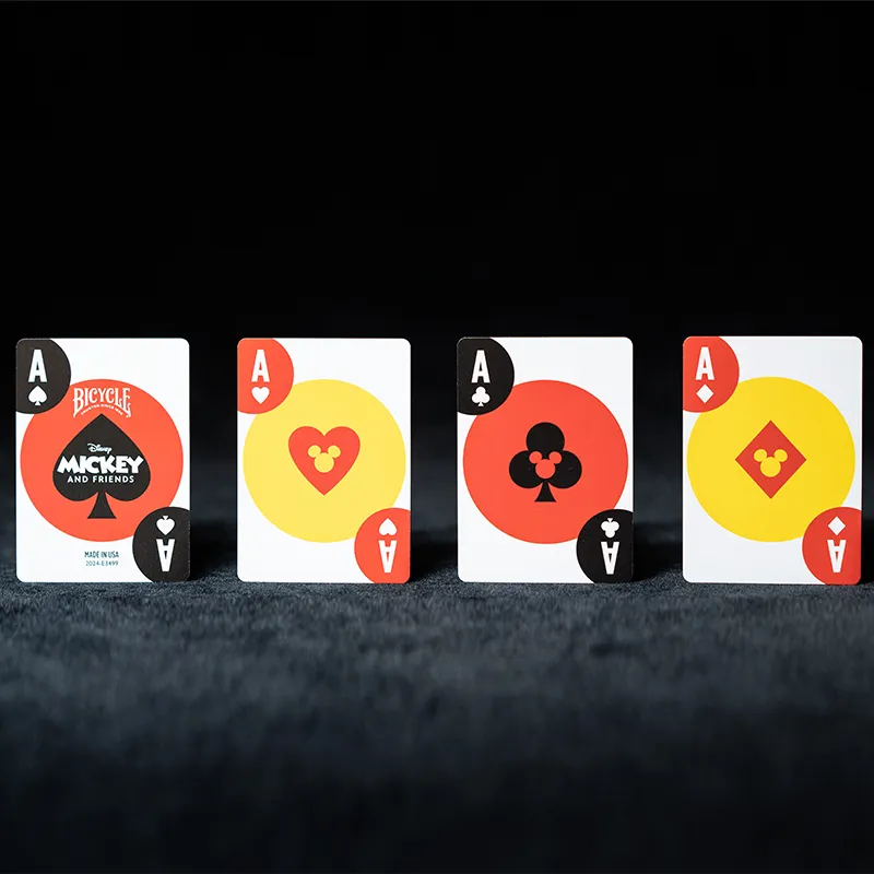BICYCLE x Disney Floral Cut Theme Collection, Mickey Mouse And Friends Playing Cards Poker Cards-3