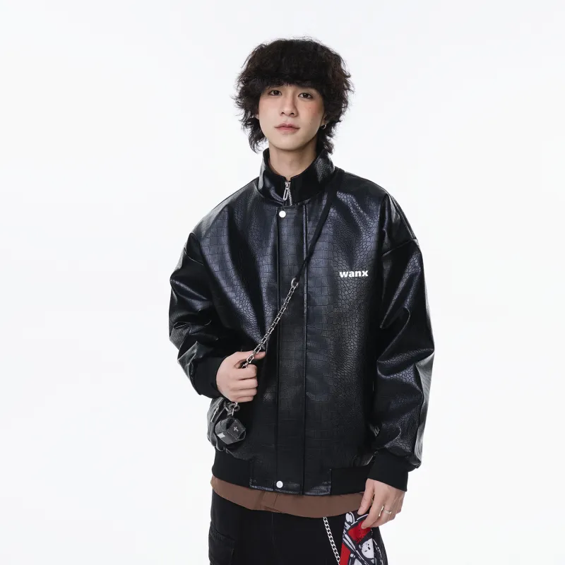 WANX Leather Jackets Unisex-2