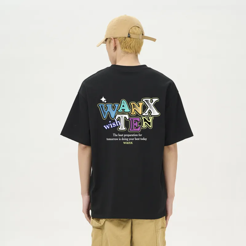 WANX Short Sleeved T Shirts Unisex-2