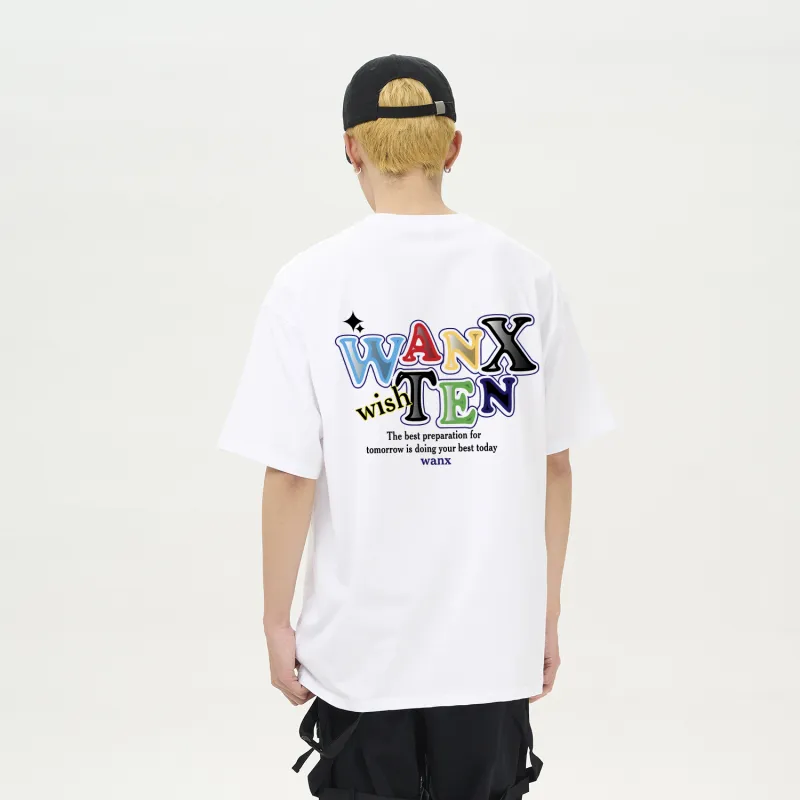 WANX Short Sleeved T Shirts Unisex-5