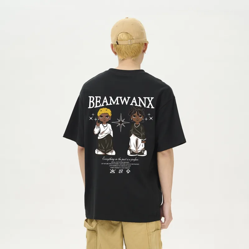 WANX Short Sleeved T Shirts Unisex-3