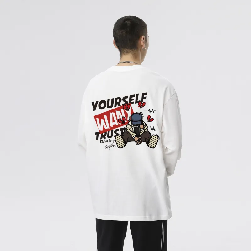 WANX Long Sleeved T Shirts Unisex-4
