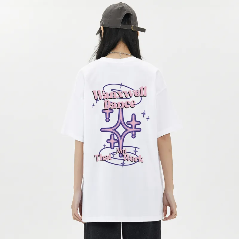WANX Drop Shoulder Sleeve T Shirt Unisex-5
