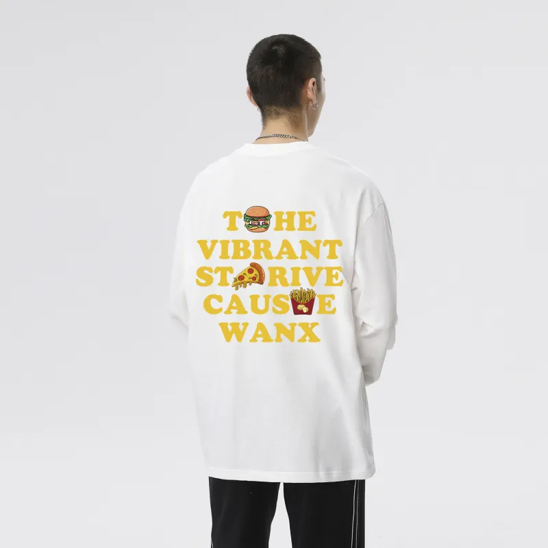 WANX Long Sleeved T Shirts Unisex-4