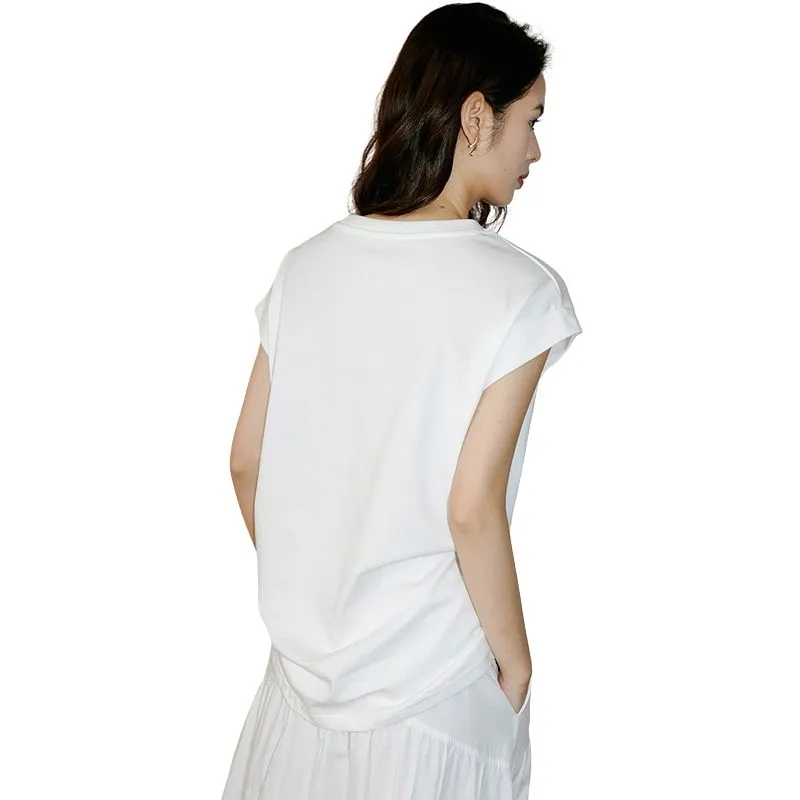 Late White T Shirt Women's Dark Gray-7