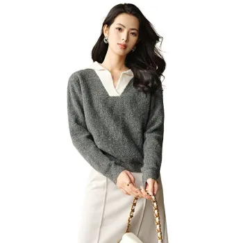 Late White Knitwear Women's Gray