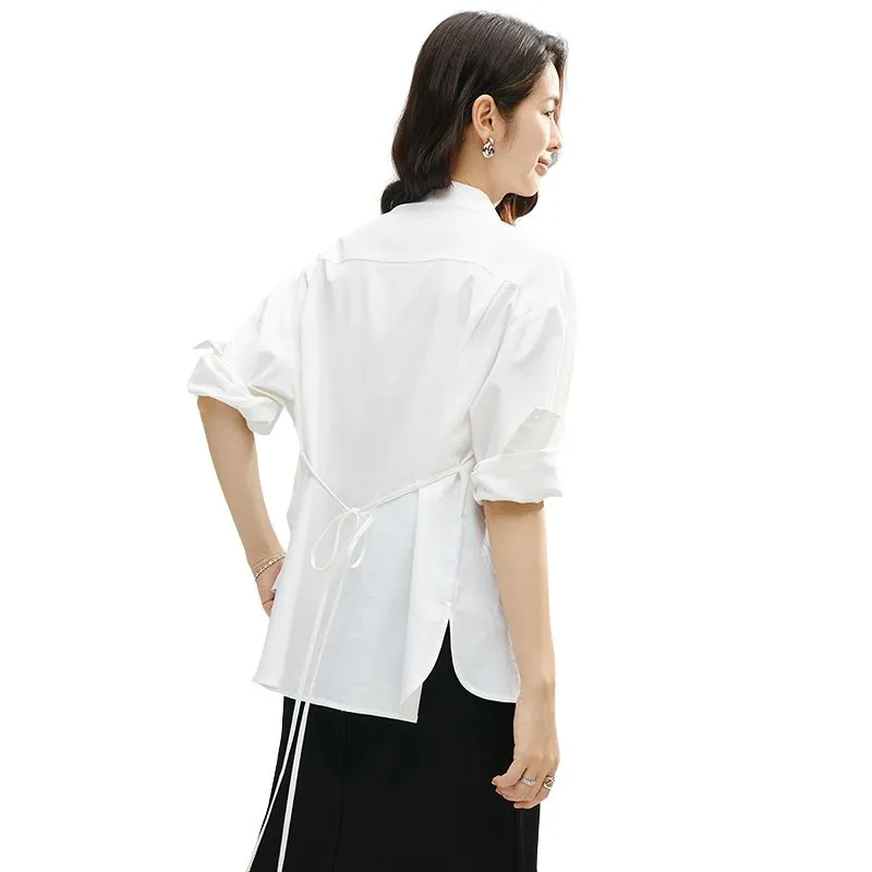 Late White Shirts Women's White-3