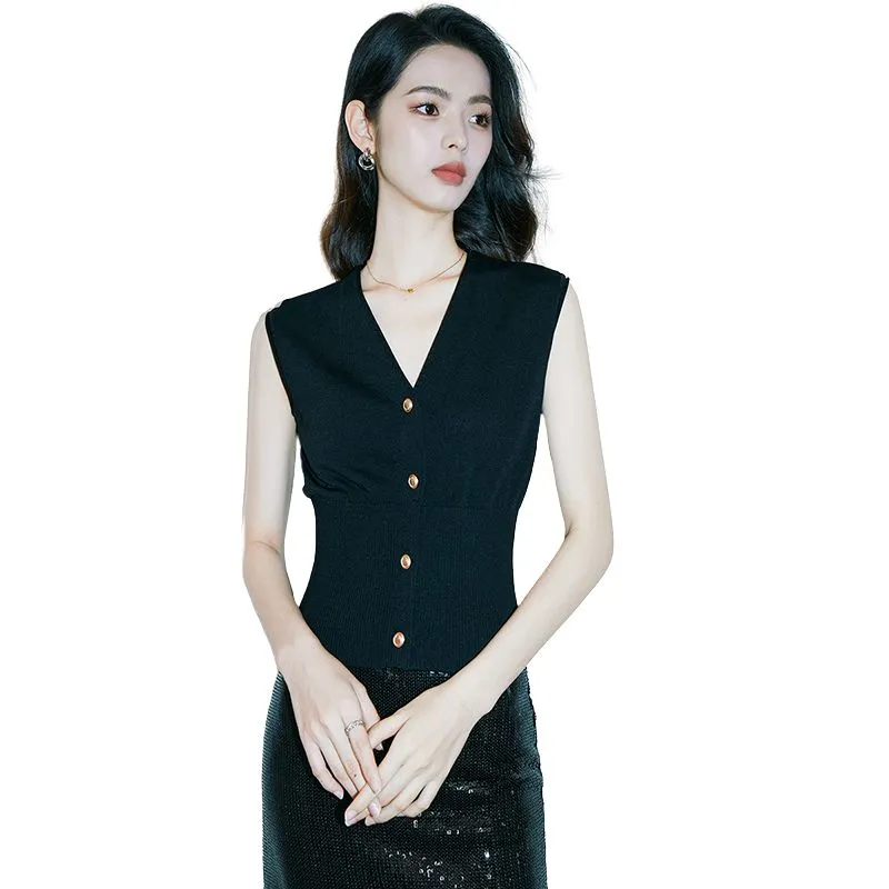 Late White Knitwear Women's Black-2