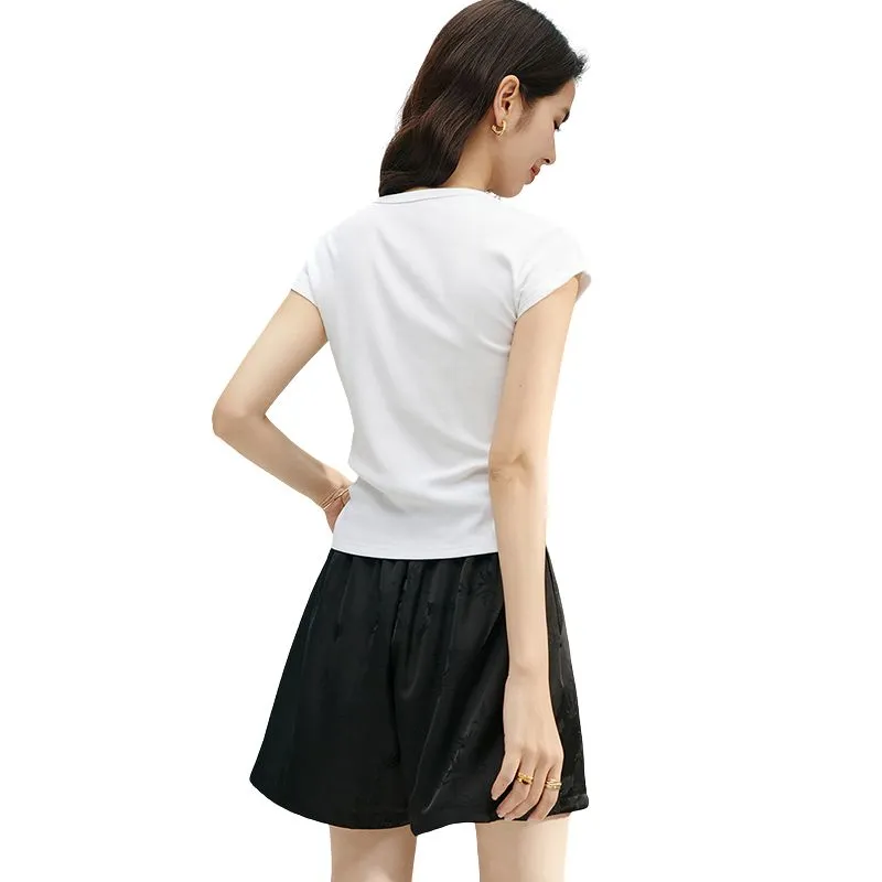 Late White Regular T Shirt Women's Dark Gray-7
