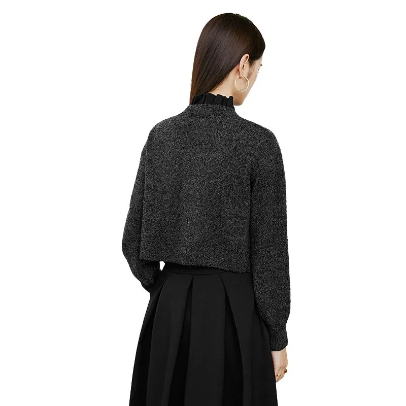 Late White Knitwear Women's Black Gray-0