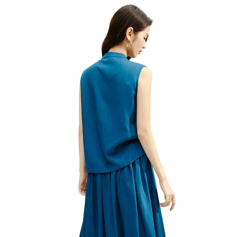 Late White Shirts Women's Peacock Blue-3