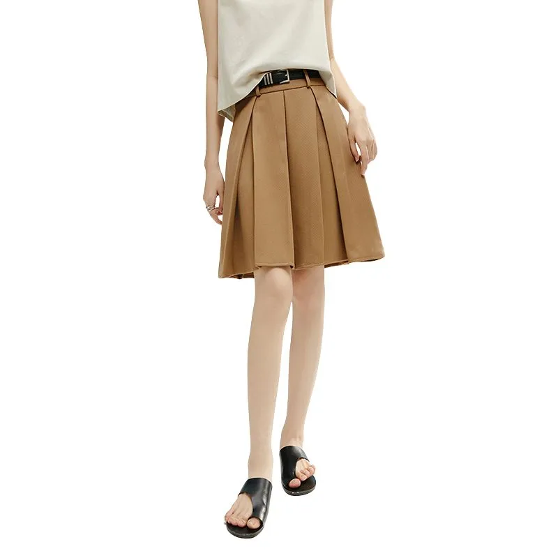 Late White Casual Short Skirts Women's-2