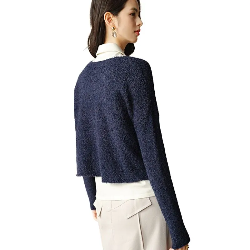 Late White Knitwear Women's Dark Blue-1