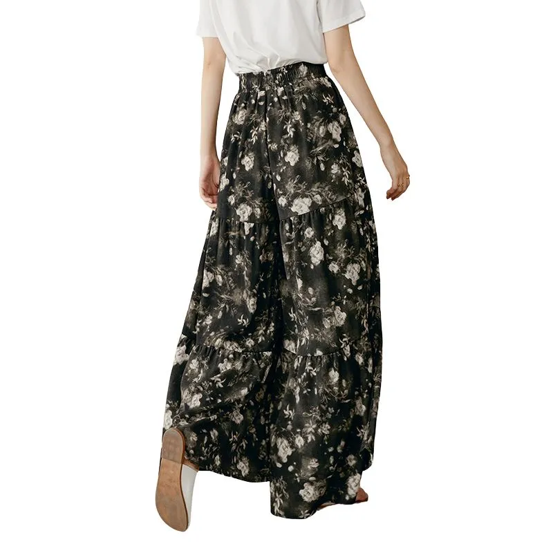 Late White Casual Long Skirt Women's-3