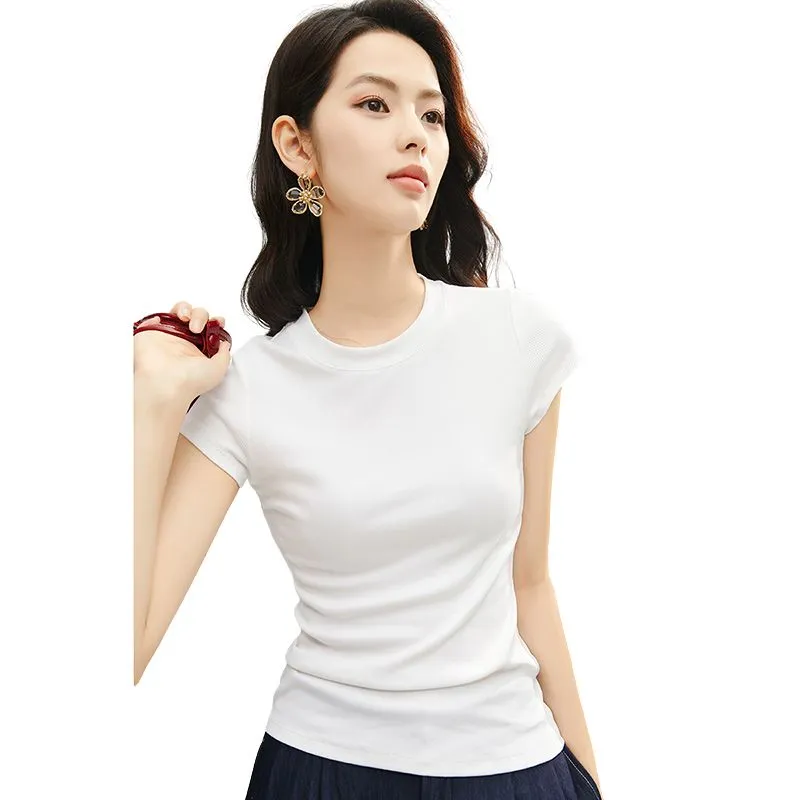 Late White T Shirts Women's White-2