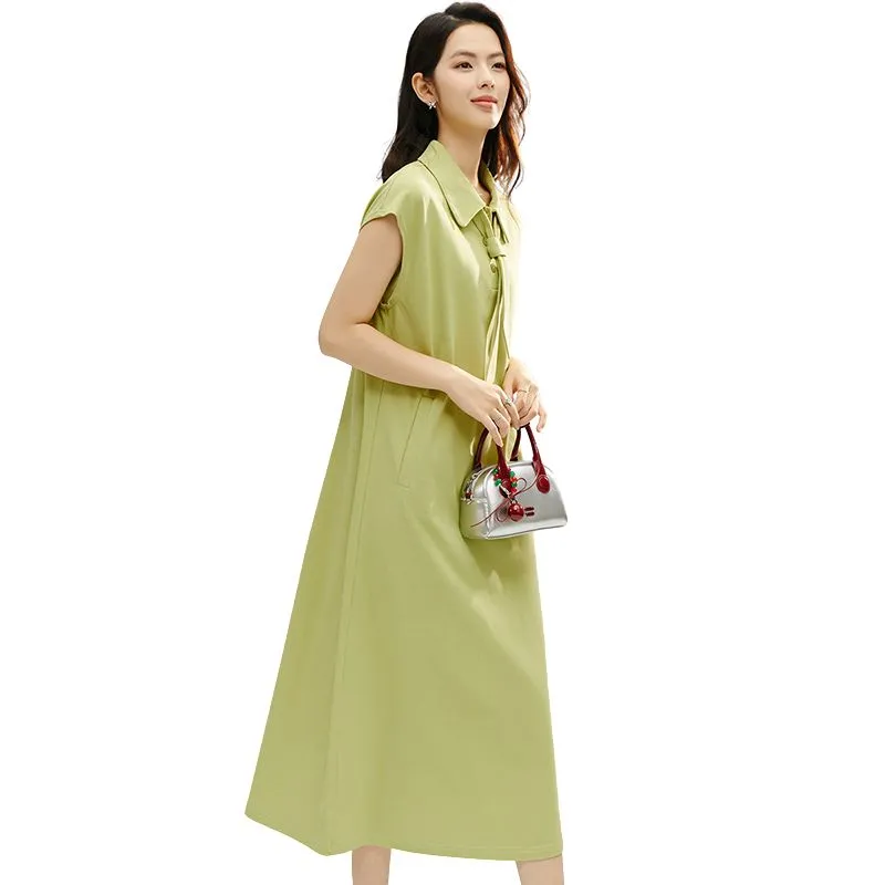 Late White Short Sleeved Dress Women's-2
