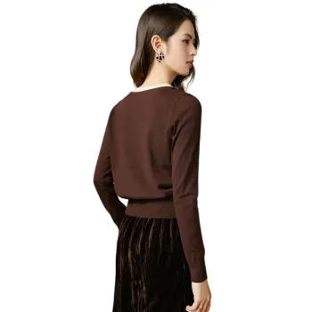 Late White Knitwear Women's Brown