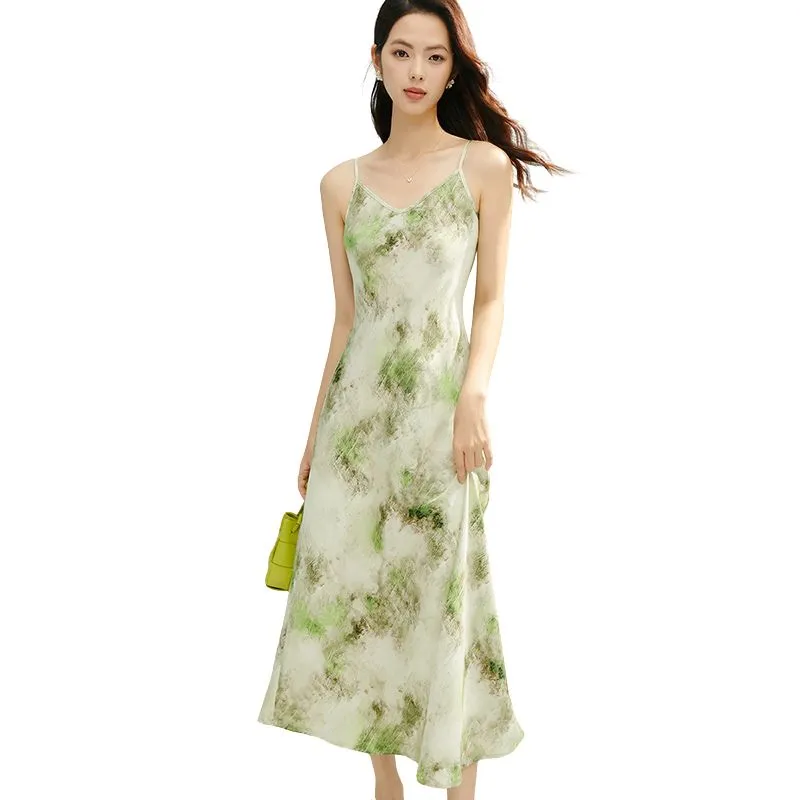 Late White Slip Dresses Women's Multicolor-2