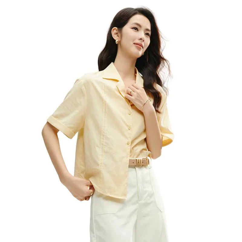Late White Shirts Women's Custard-2
