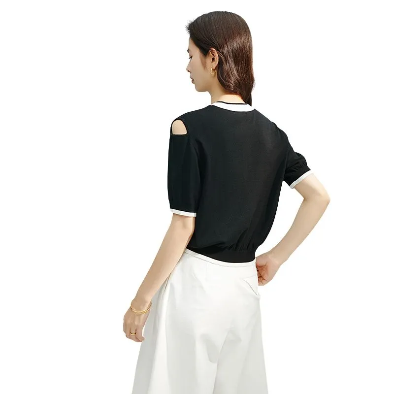 Late White Knitwear Women's Black-3
