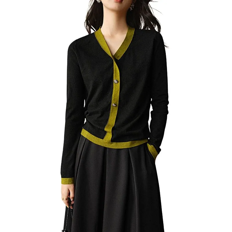 Late White Knitwear Women's Black-1