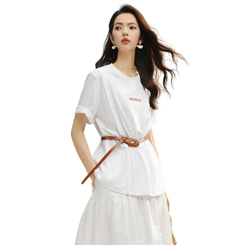 Late White Regular T Shirt Women's White-2