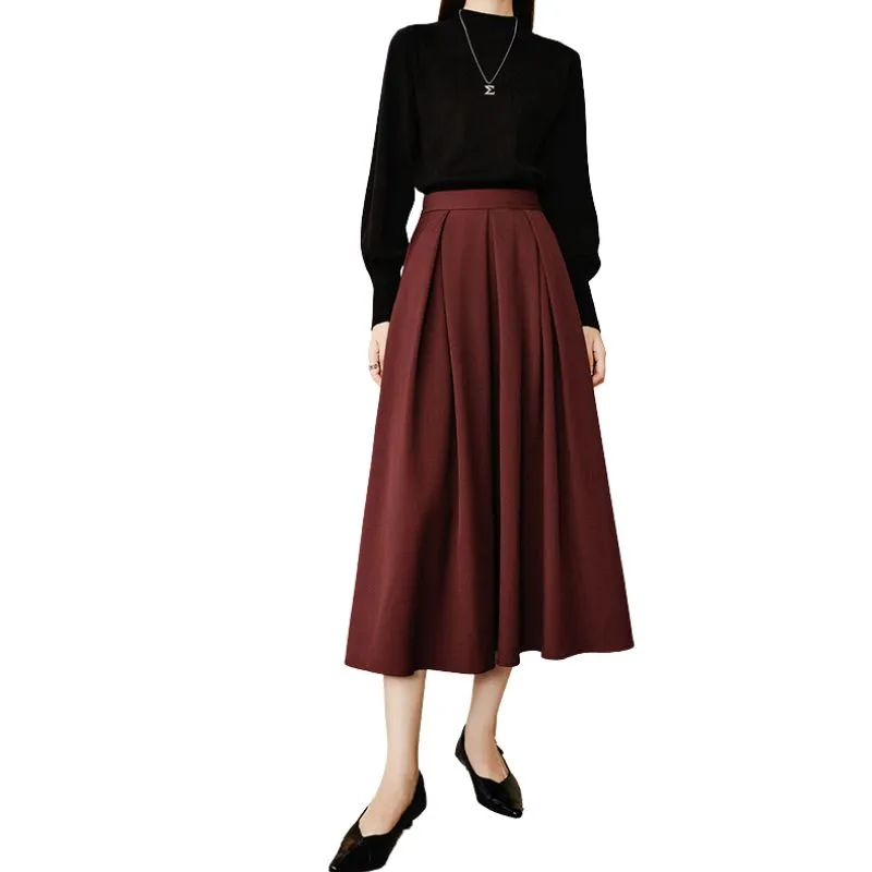 Late White Skirt Women's Ancora Red-1
