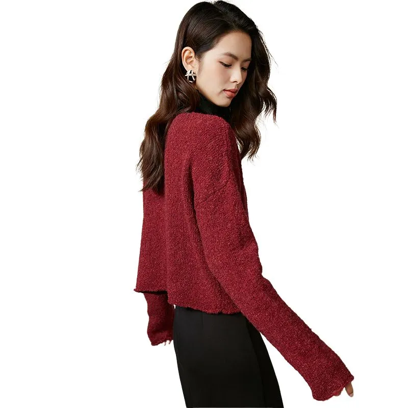Late White Knitwear Women's Red-0